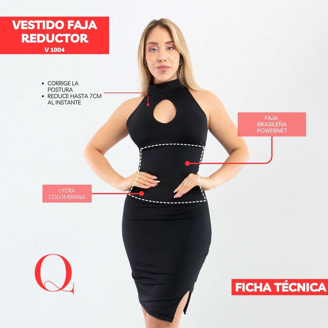 VESTIDO FAJA REDUCTOR V1004