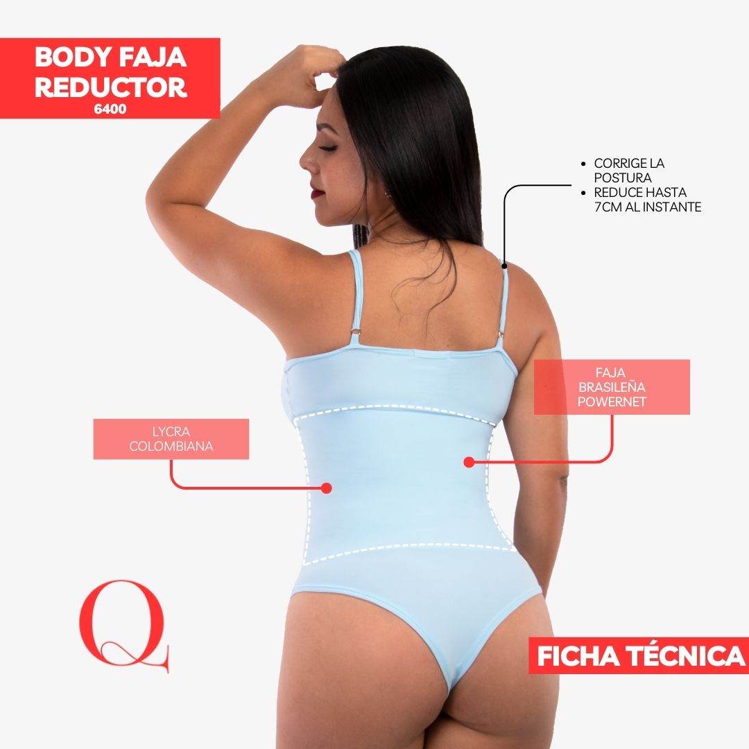 BODY FAJA REDUCTOR 6400 ALGODÓN CELESTEBB