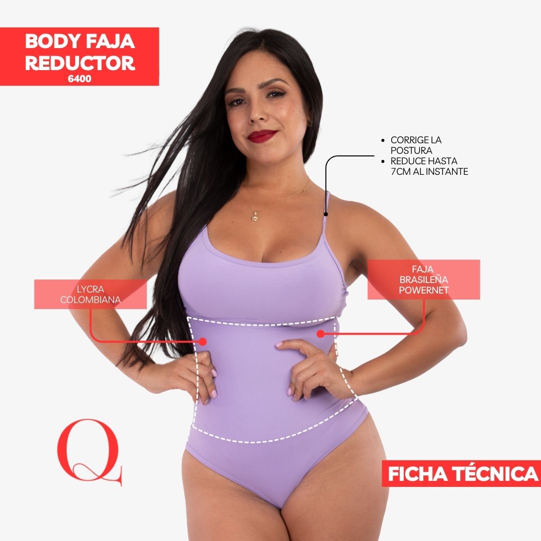 BODY FAJA REDUCTOR 6400 ALGODÓN LILA BB