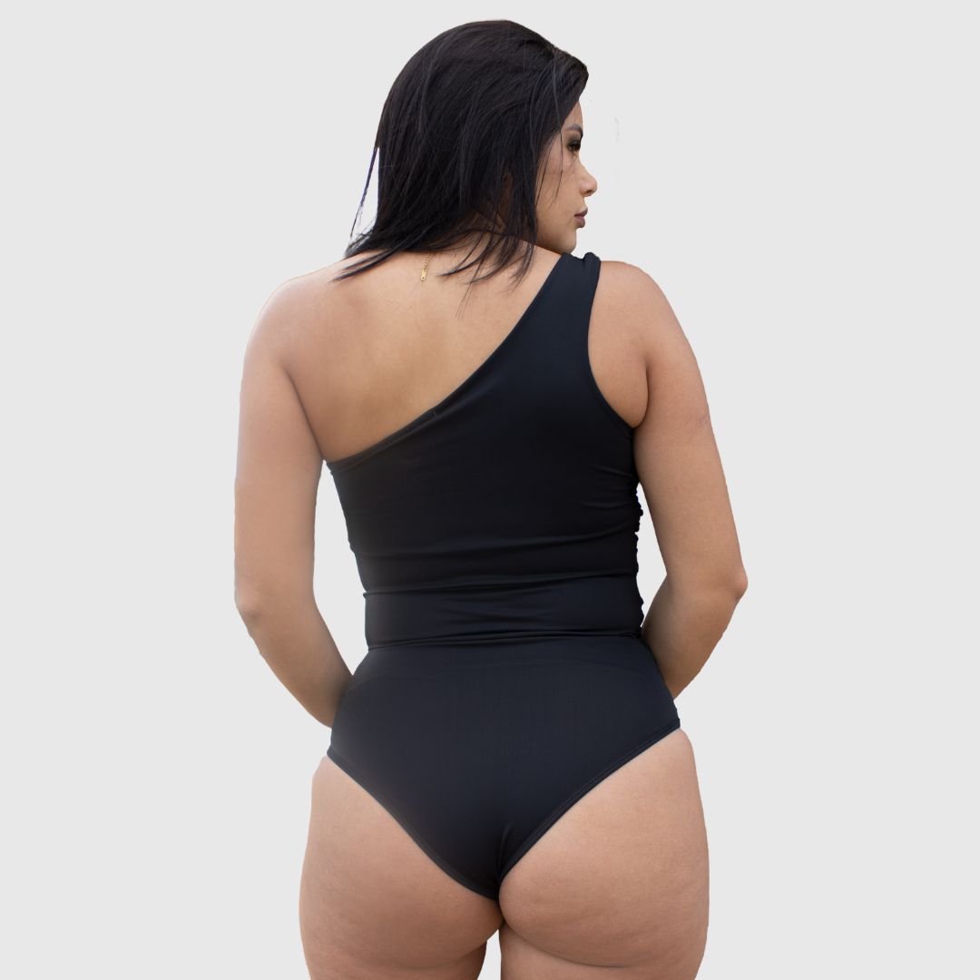 TRAJE DE BAÑO CON FAJA RBTC2511 NEGRO
