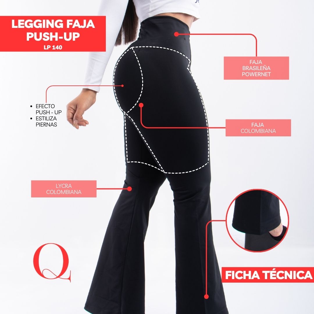 LEGGINS CON FAJA REDUCTOR LP140