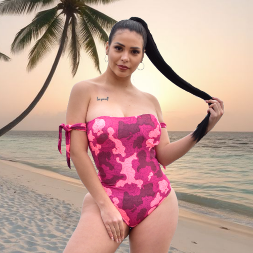 TRAJE DE BAÑO CON FAJA RBTC9030 CAMUVINO (STOCK FABRICA)