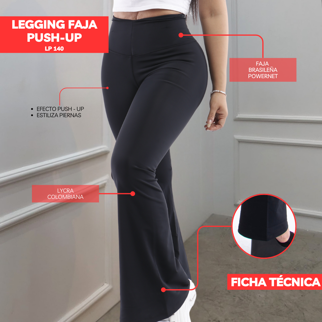 LEGGINS CON FAJA REDUCTOR LP140 (ENTREGA INMEDIATA)