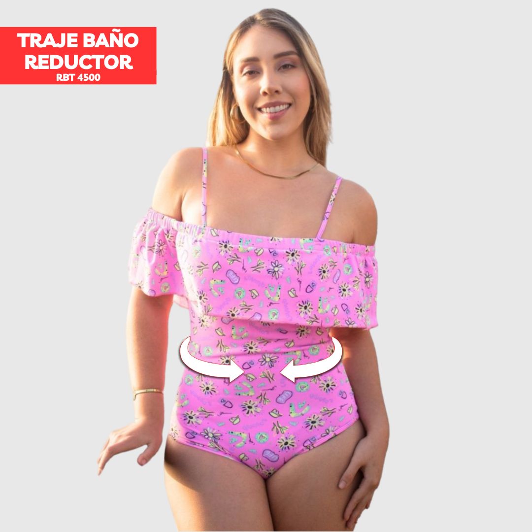 TRAJE DE BAÑO CON FAJA RBT4500 PINK