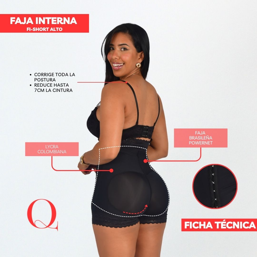 SHORT REDUCTOR DE CINTURA Y ULTRA LEVANTACOLA (FI-SHORT ALTO)