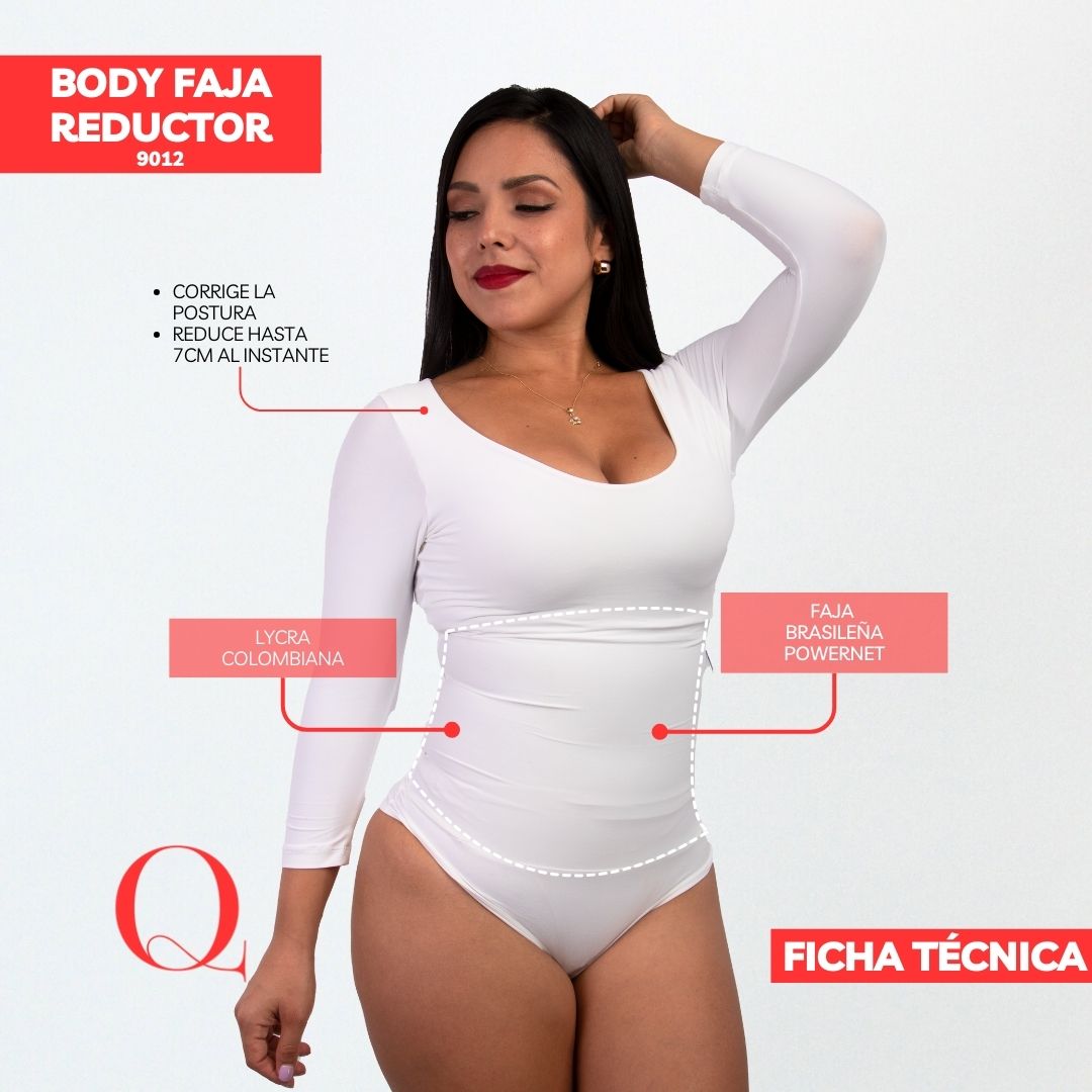 BODY FAJA REDUCTOR 9012 ALGODÓN OFF WHITE