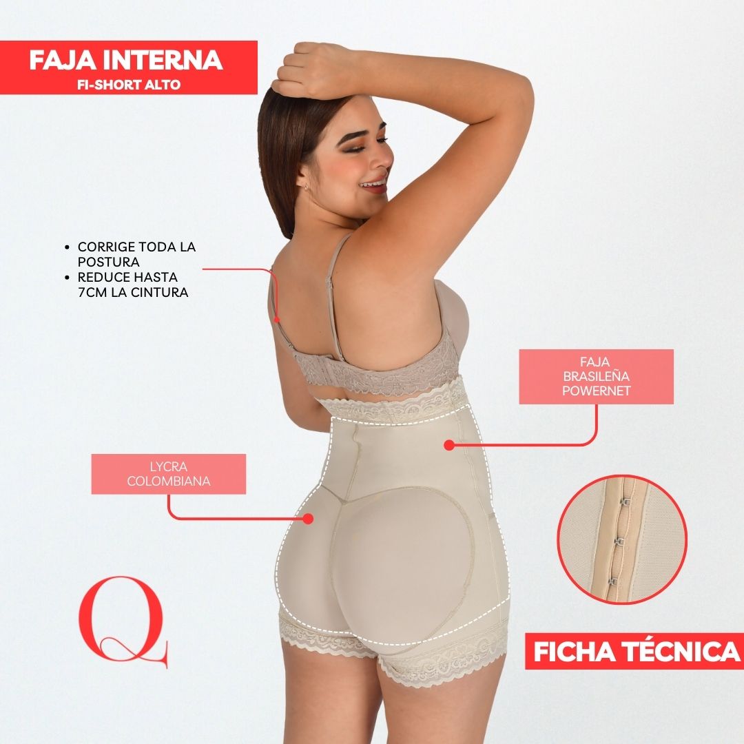 SHORT REDUCTOR DE CINTURA Y ULTRA LEVANTACOLA (FI-SHORT ALTO)