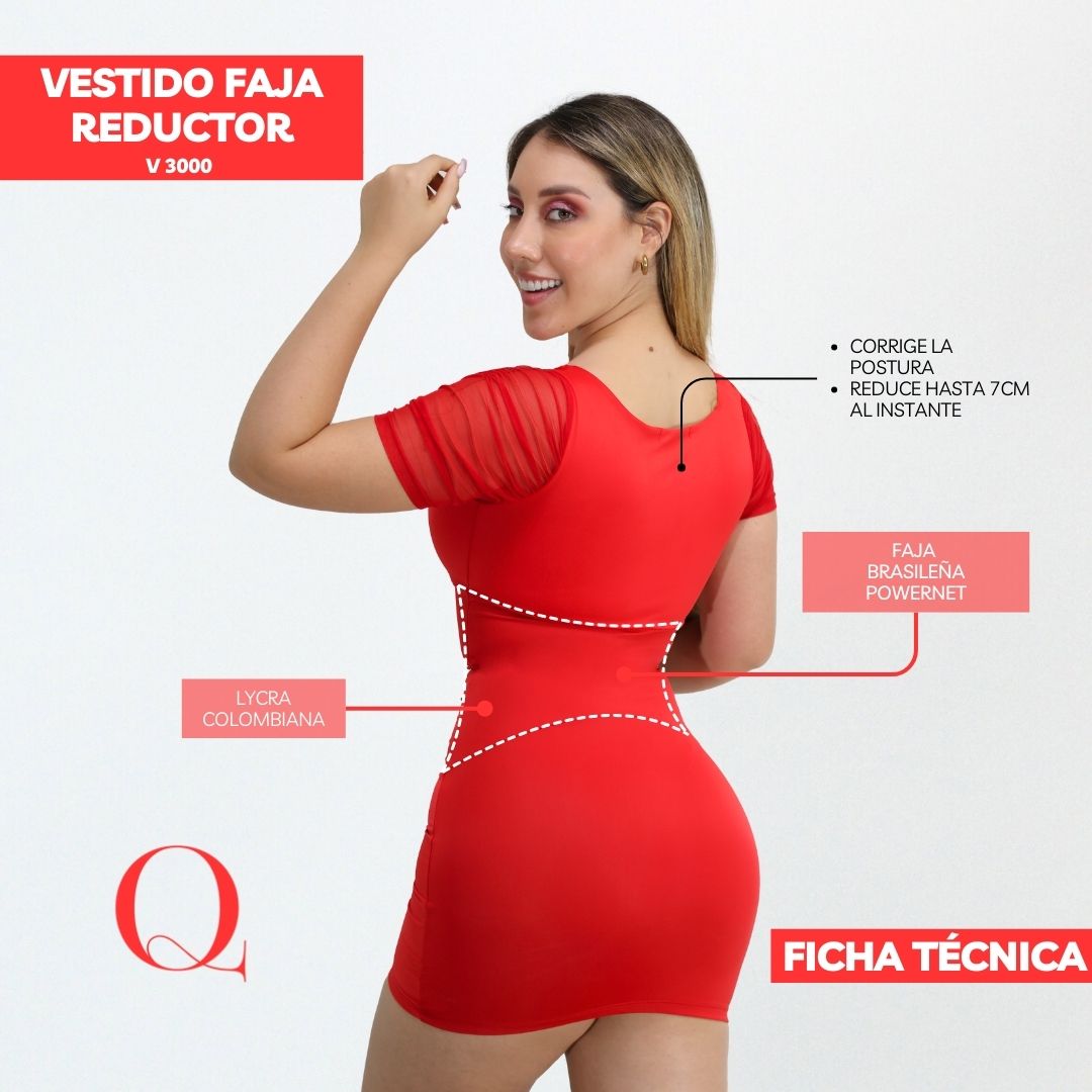 VESTIDO FAJA REDUCTOR V3000