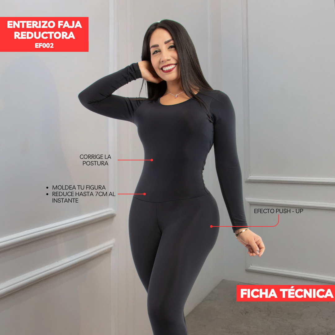 ENTERIZO CON FAJA REDUCTORA EF002 (ENTREGA INMEDIATA)
