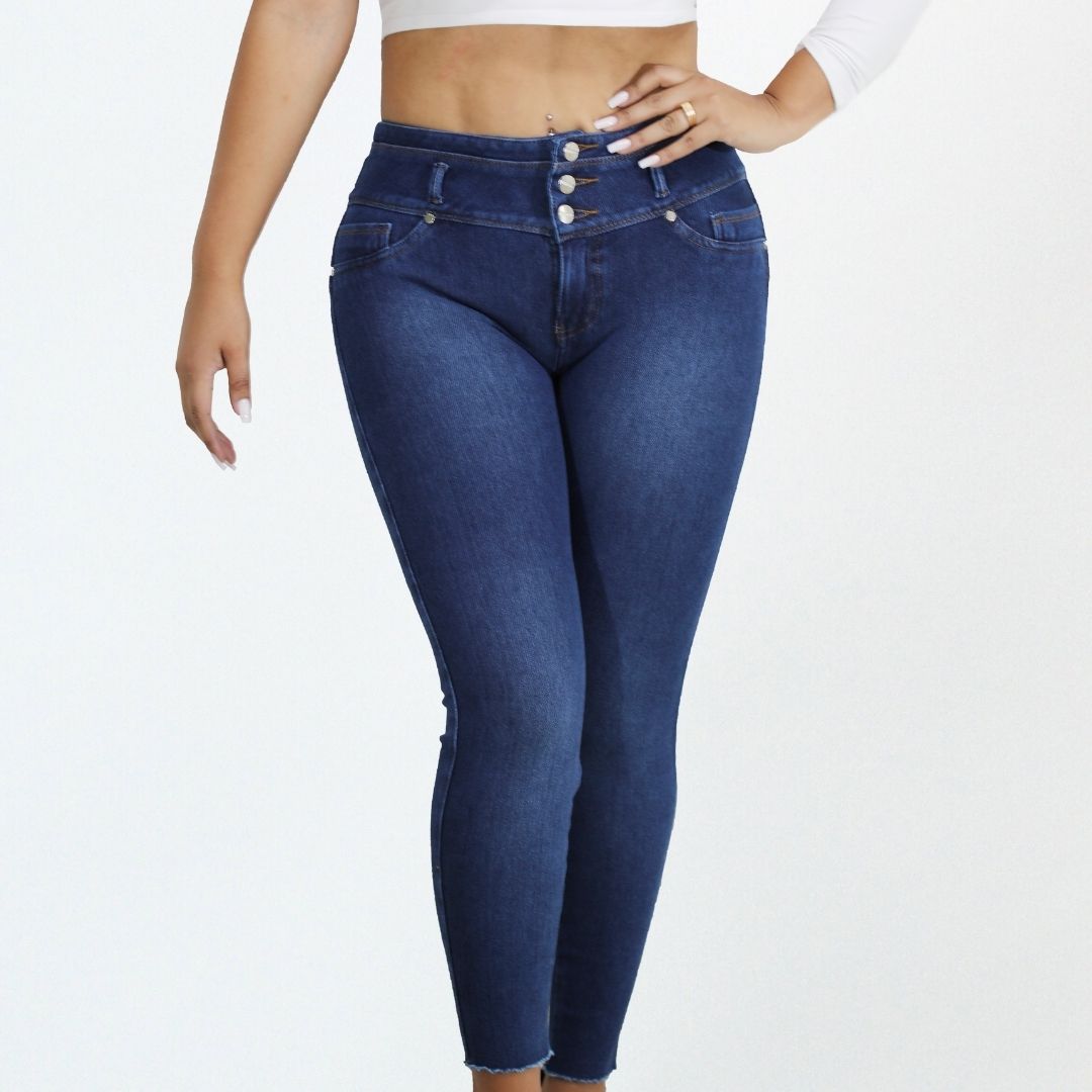 JEANS CON FAJA LEVANTA GLÚTEOS 310F