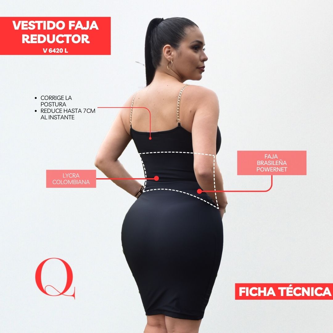 VESTIDO FAJA REDUCTOR V6420L