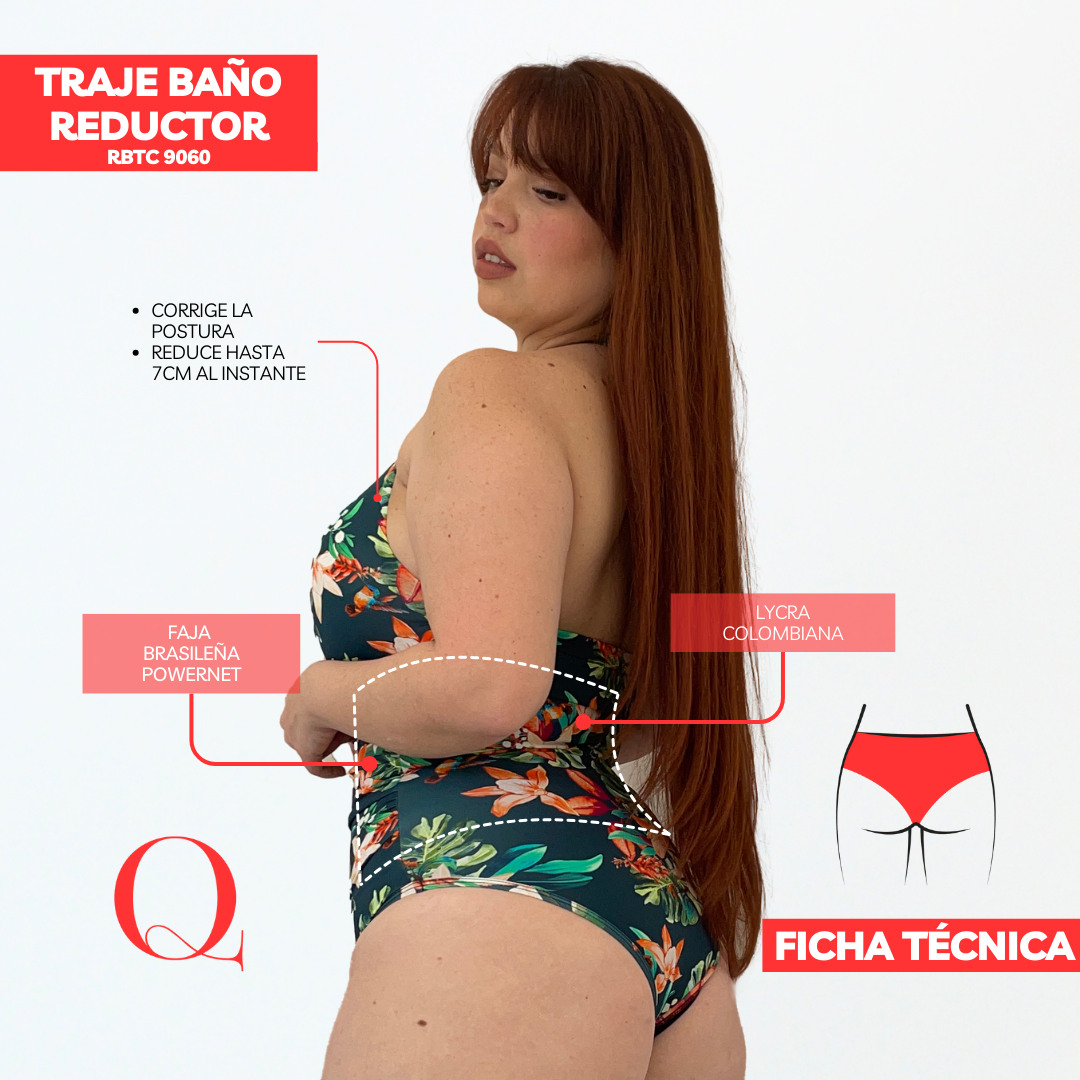 TRAJE DE BAÑO CON FAJA RBTC9060 TROPICHAWAI