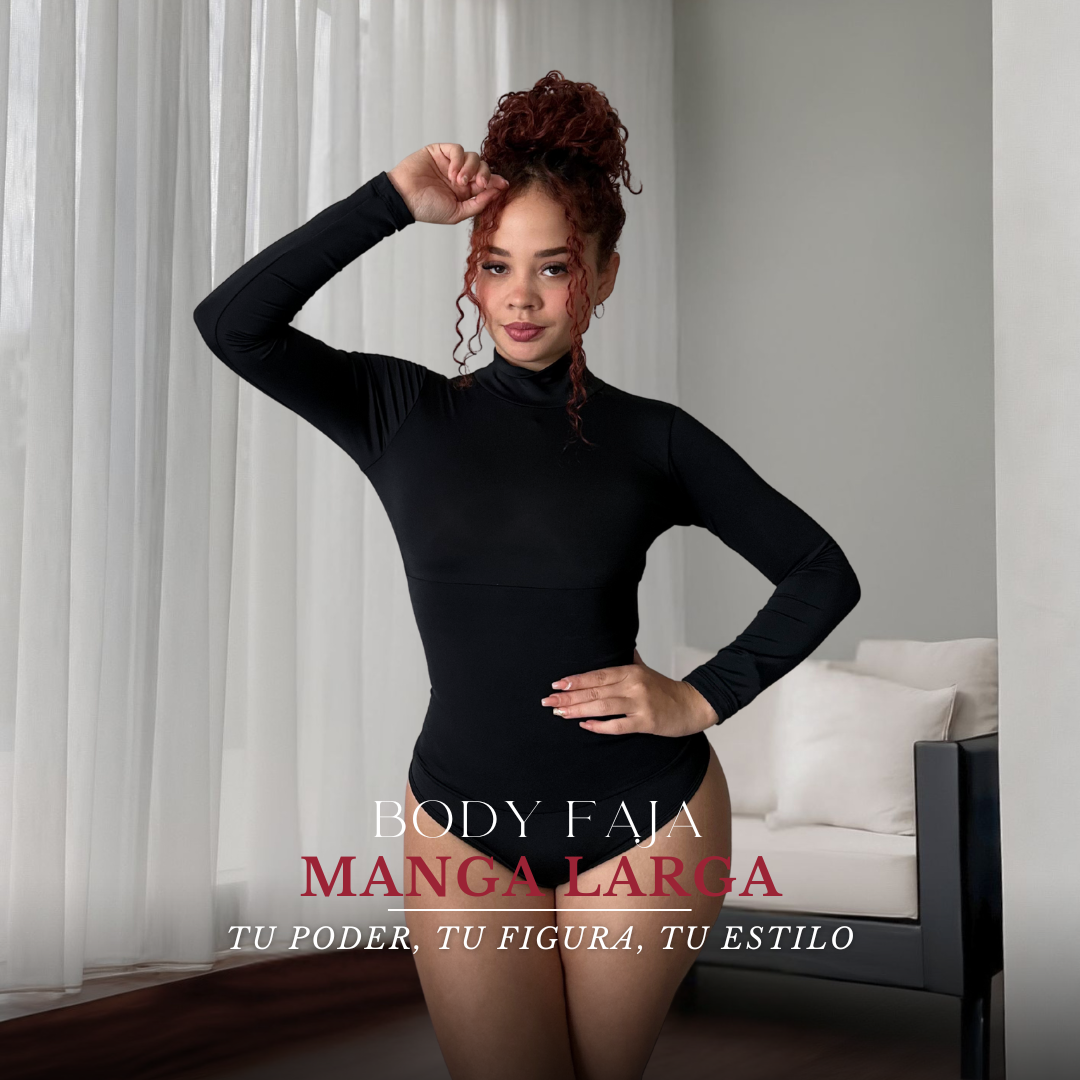 BODY FAJA REDUCTOR COLOMBIANO - MANGA LARGA