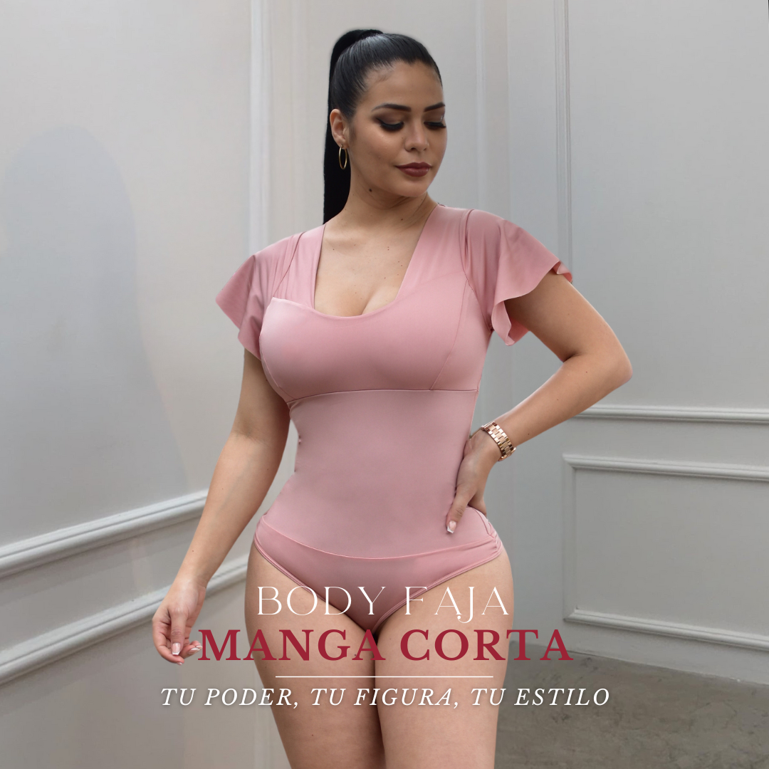 BODY FAJA REDUCTOR COLOMBIANO - MANGA CORTA