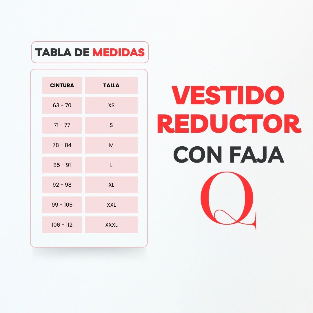 VESTIDO FAJA REDUCTOR V9017L (ENTREGA INMEDIATA)