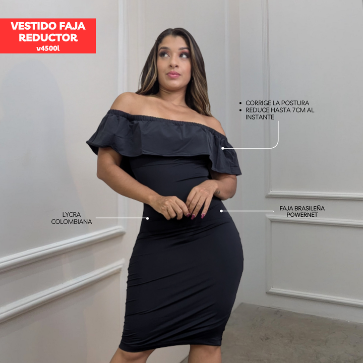 VESTIDO FAJA REDUCTOR V4500L (ENTREGA INMEDIATA)