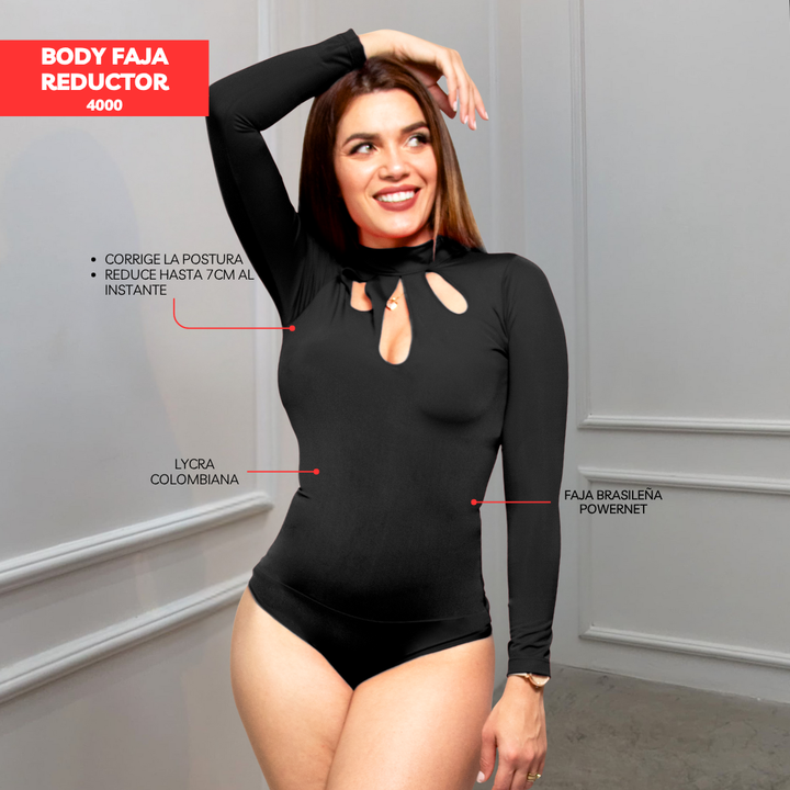 BODY FAJA REDUCTOR - MANGA LARGA 4000 (STOCK FABRICA)