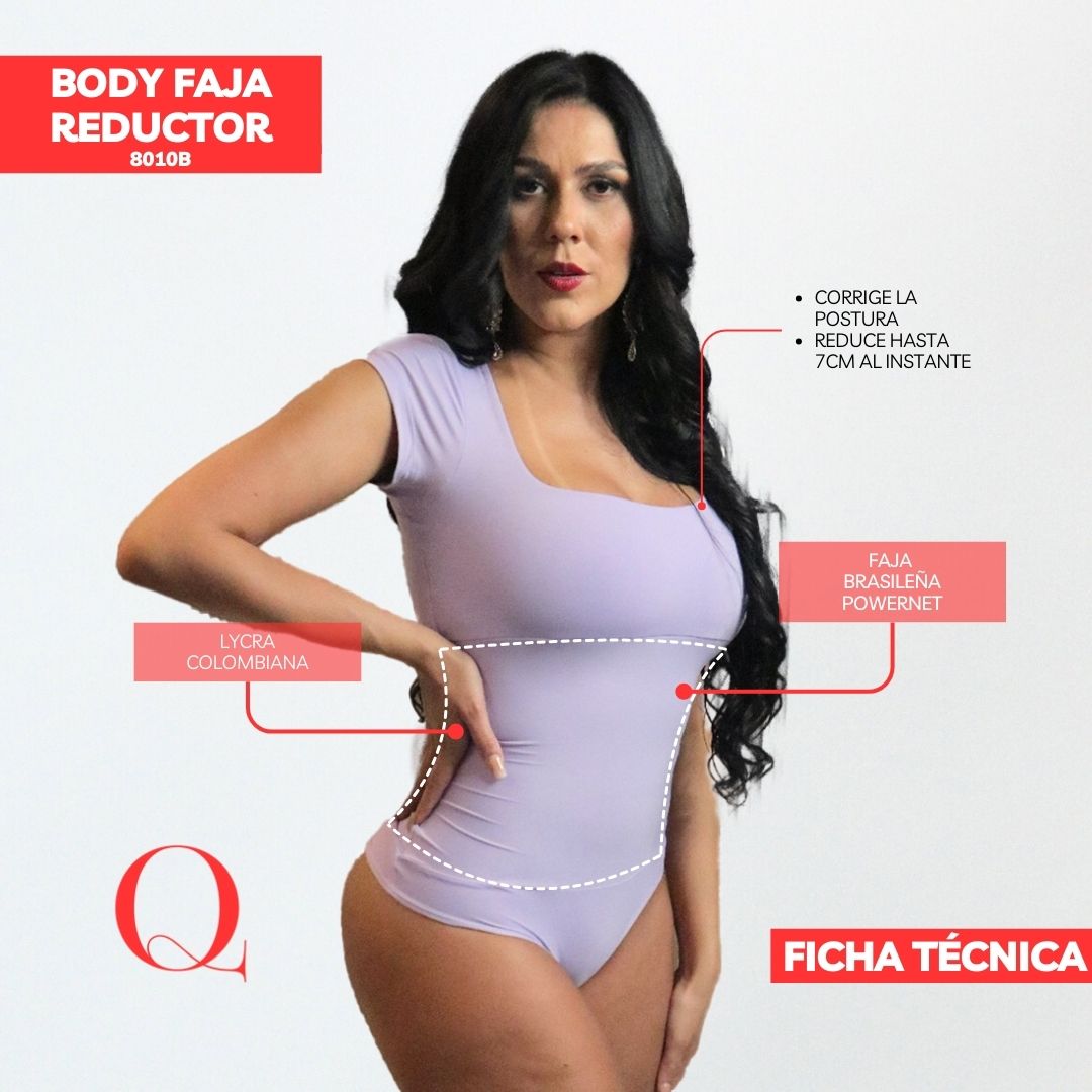 BODY FAJA REDUCTOR 8010B ALGODÓN LILA BB