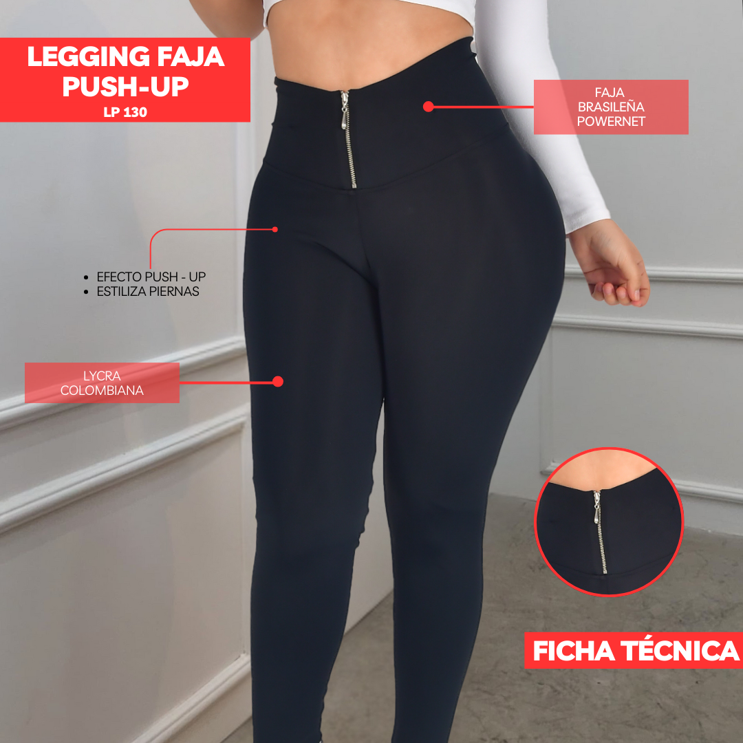 LEGGINS CON FAJA REDUCTOR LP130 (ENTREGA INMEDIATA)