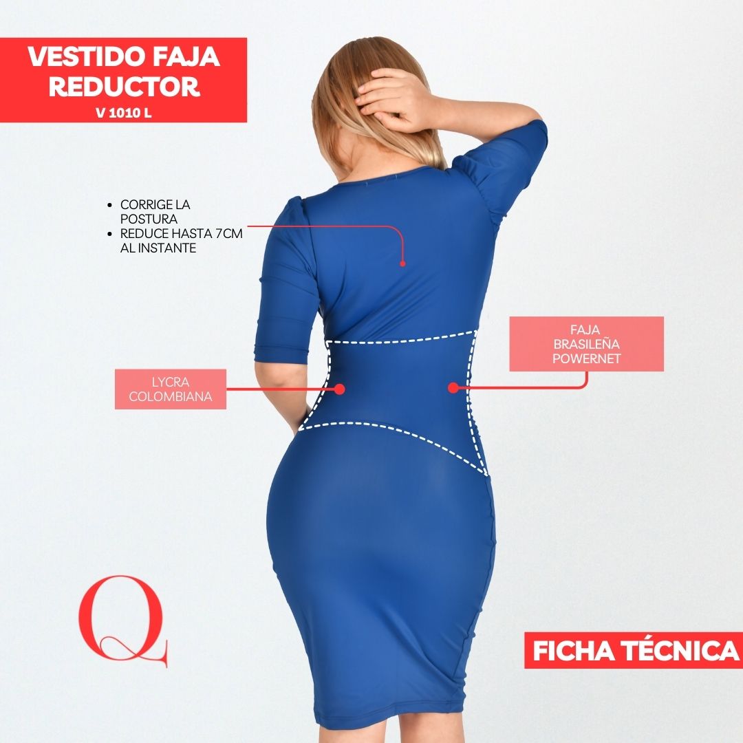 VESTIDO FAJA REDUCTOR V1010L