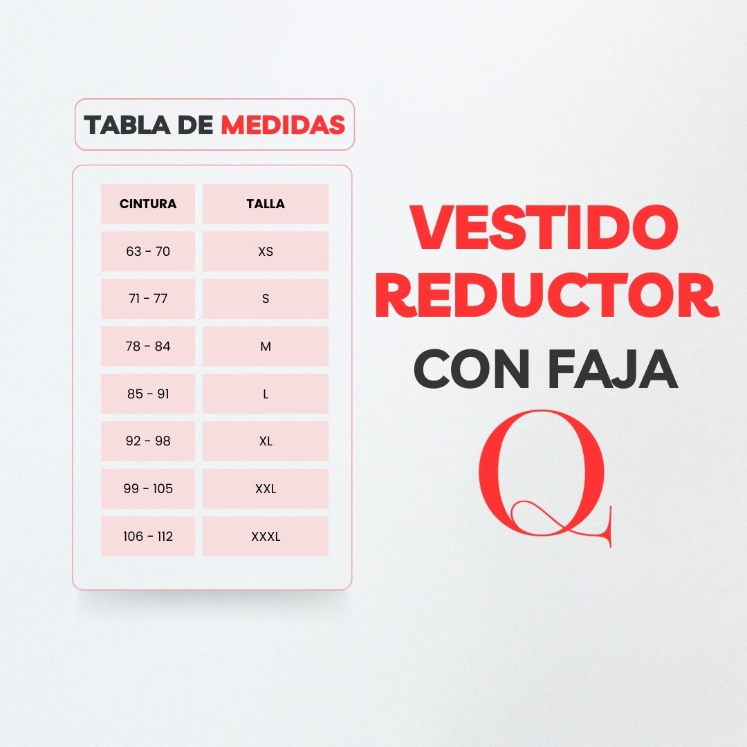 VESTIDO FAJA REDUCTOR V1010L (ENTREGA INMEDIATA)