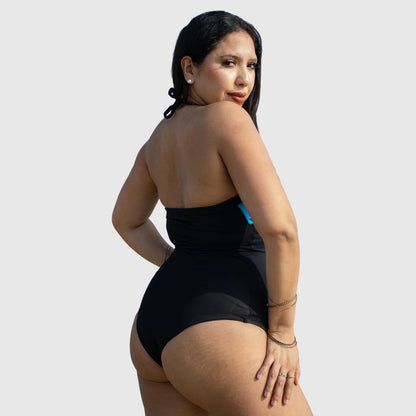 TRAJE DE BAÑO CON FAJA RBTC3004 DUMBLUENEGRO