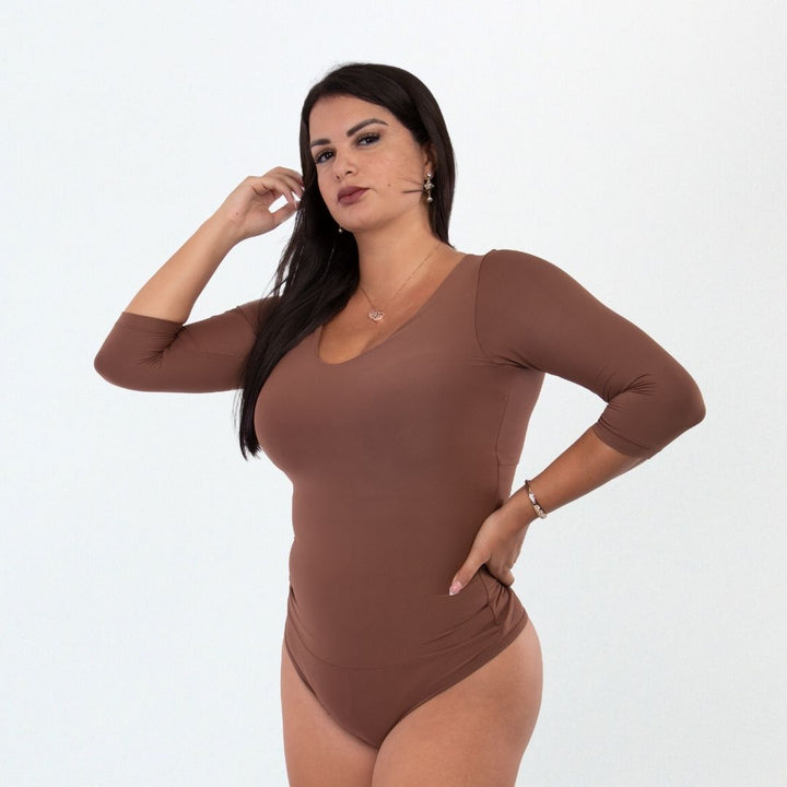 BODY FAJA REDUCTOR 9012 ALGODÓN CAFÈ (ENTREGA INMEDIATA)