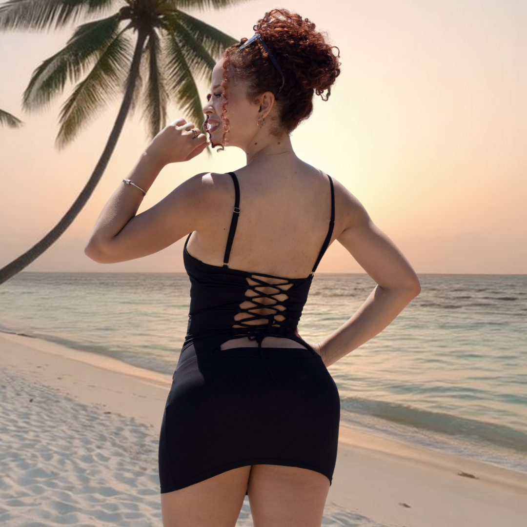 TRAJE DE BAÑO CON FAJA EXCLUSIVE RBTC4601V NEGRO (STOCK FABRICA)