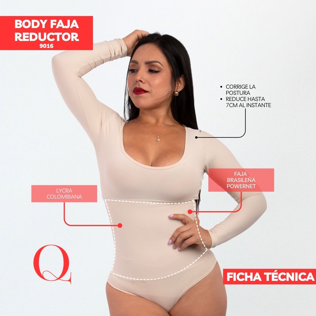 BODY FAJA REDUCTOR 9016 ALGOGÓN PERLA (ENTREGA INMEDIATA)