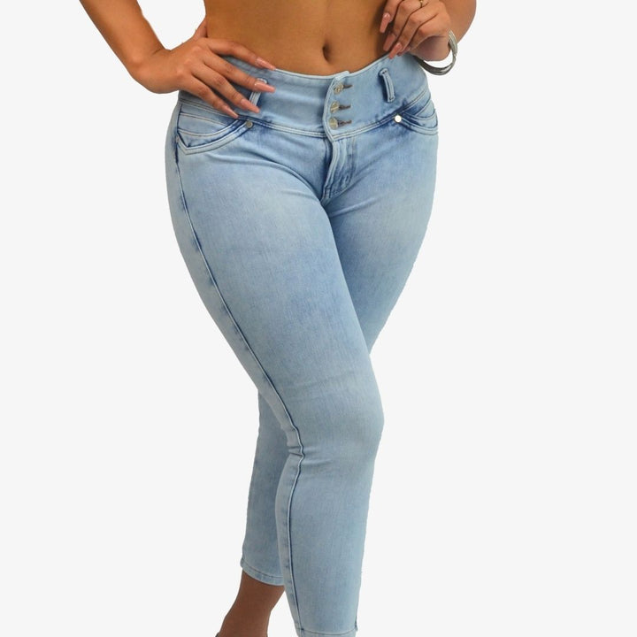 JEANS CON FAJA LEVANTA GLÚTEOS 300F (ENTREGA INMEDIATA)