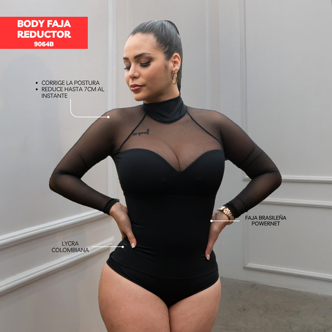 BODY FAJA REDUCTOR MODA 9064B (ENTREGA INMEDIATA)