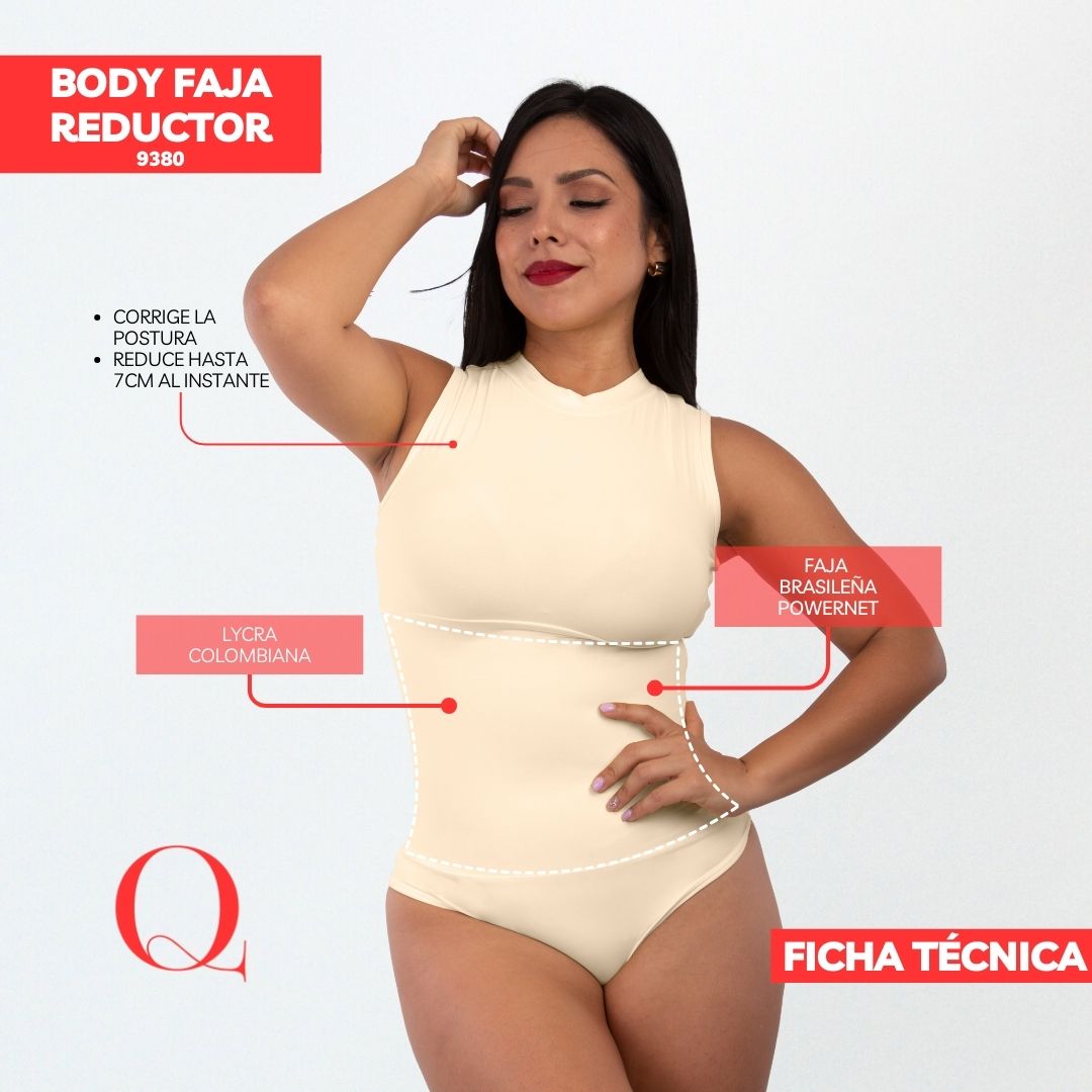 BODY FAJA REDUCTOR 9380 ALGODÓN PERLA