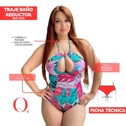 TRAJE DE BAÑO CON FAJA RBTC3500 TROPICROSA