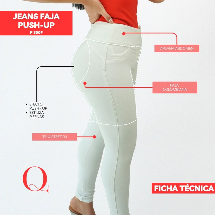 JEANS CON FAJA LEVANTA GLÚTEOS 350F (ENTREGA INMEDIATA)