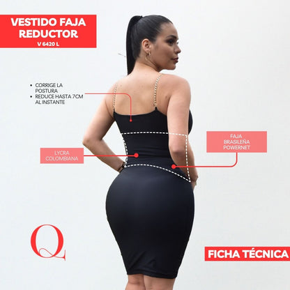 VESTIDO FAJA REDUCTOR V6420L