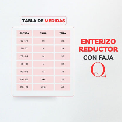 ENTERIZO CON FAJA REDUCTORA EF002