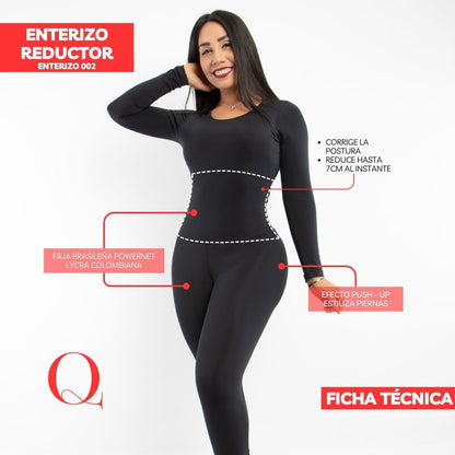 ENTERIZO CON FAJA REDUCTORA EF002