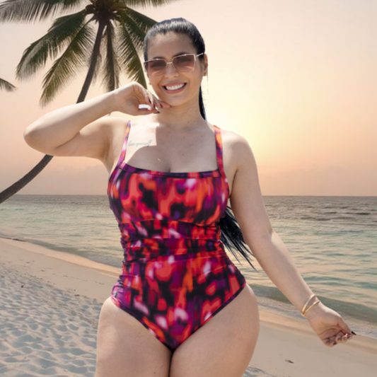 TRAJE DE BAÑO CON FAJA - COLECCION MODA RBTC3100 SUNRED (STOCK FABRICA)