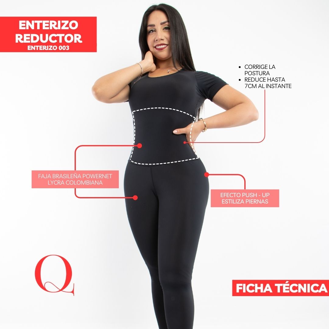 ENTERIZO CON FAJA REDUCTORA EF003
