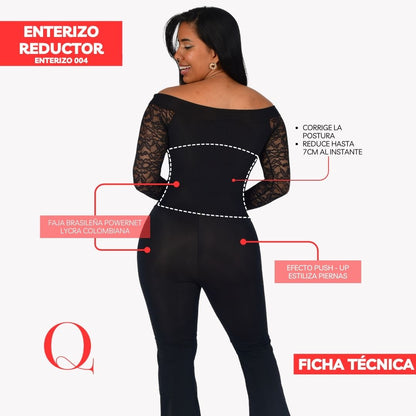 ENTERIZO CON FAJA REDUCTORA EF004