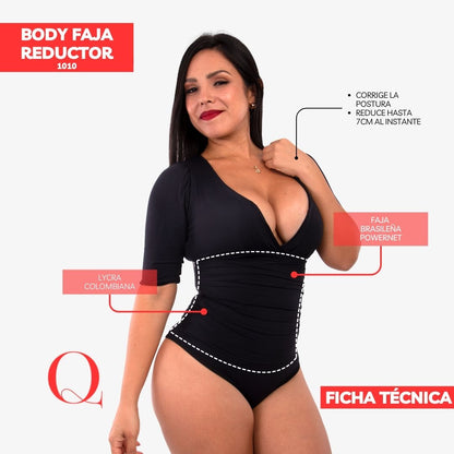 BODY FAJA REDUCTOR 1010 ALGODÓN BLACK