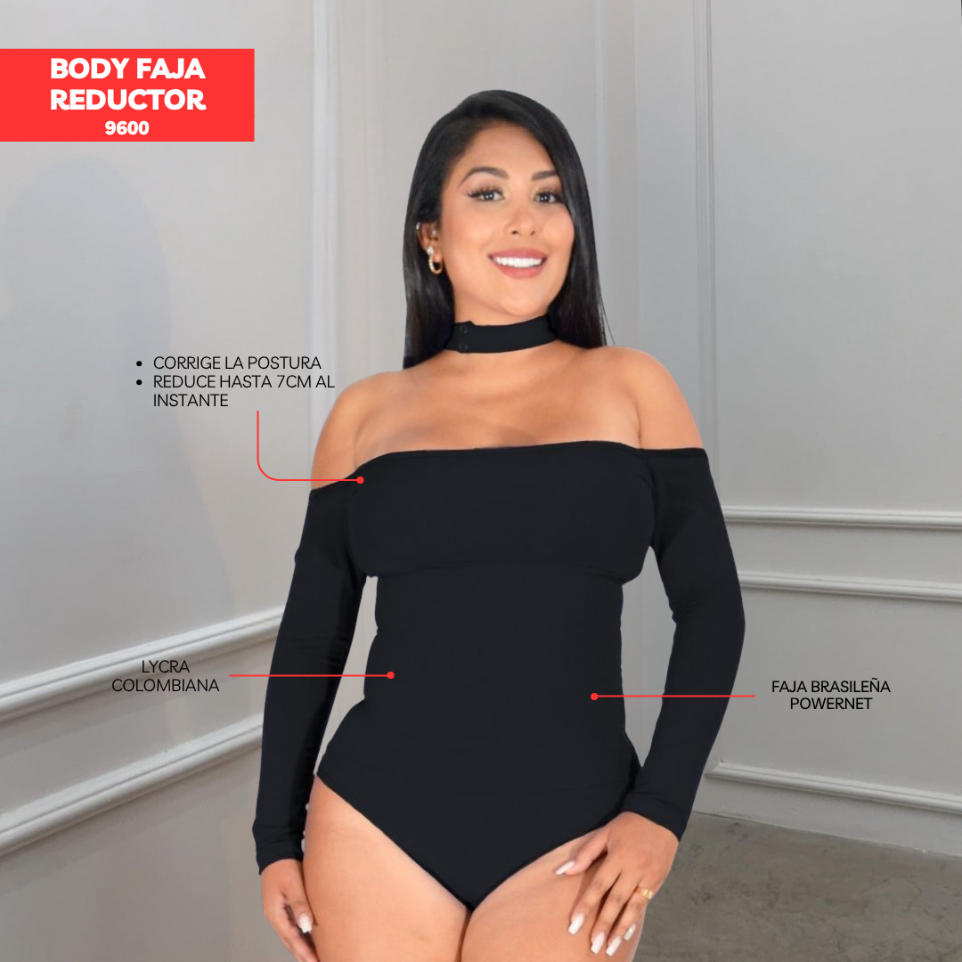 BODY FAJA REDUCTOR - MANGA LARGA 9600 (ENTREGA INMEDIATA)