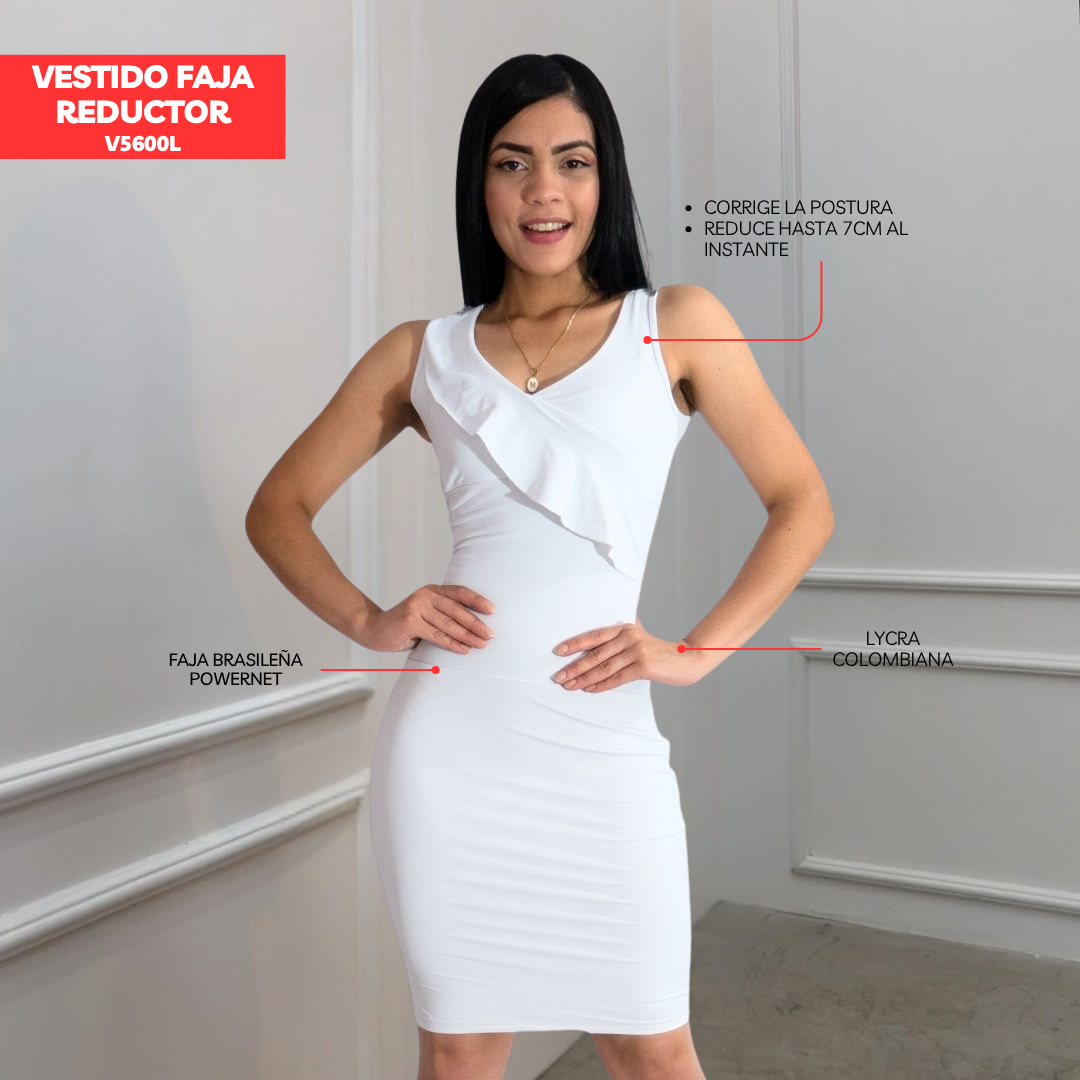 VESTIDO FAJA REDUCTOR V5600L (STOCK FABRICA)