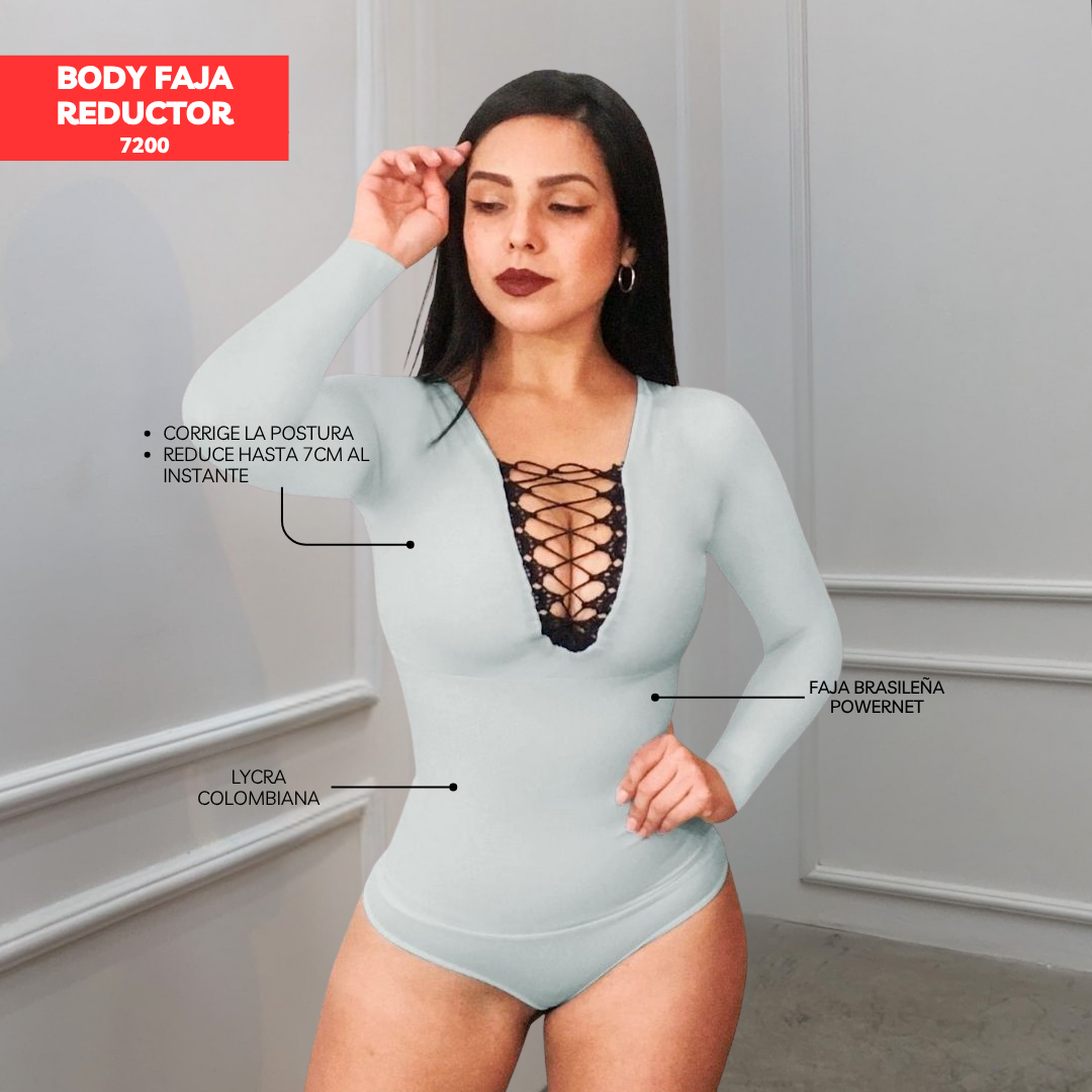 BODY FAJA REDUCTOR - MANGA LARGA 7200 (ENTREGA INMEDIATA)