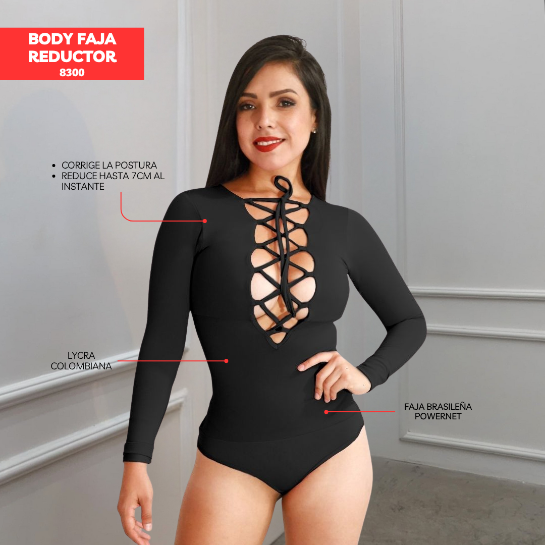 BODY FAJA REDUCTOR - MANGA LARGA 8300 (ENTREGA INMEDIATA)