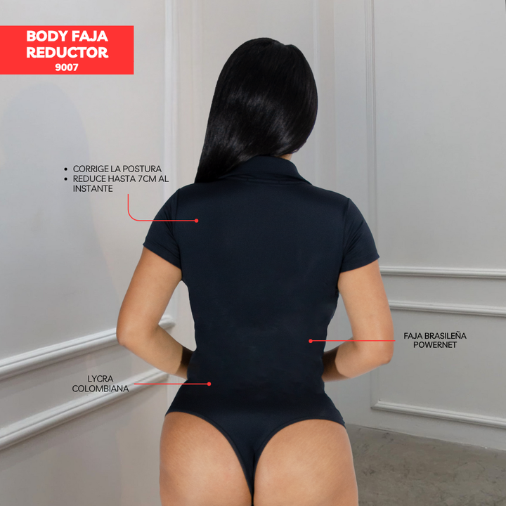 BODY FAJA REDUCTOR - MANGA CORTA 9007 (ENTREGA INMEDIATA)