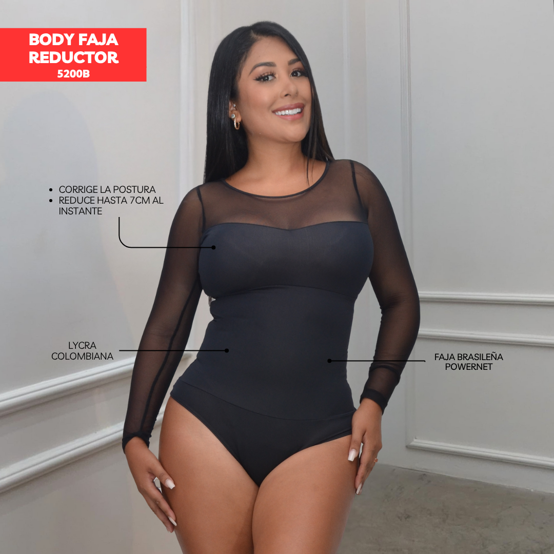 BODY FAJA REDUCTOR MODA 5200B (ENTREGA INMEDIATA)