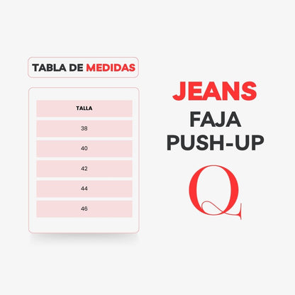 JEANS CON FAJA LEVANTA GLÚTEOS 320F