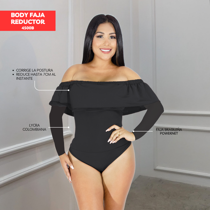 BODY FAJA REDUCTOR - MANGA LARGA 4500B (ENTREGA INMEDIATA)