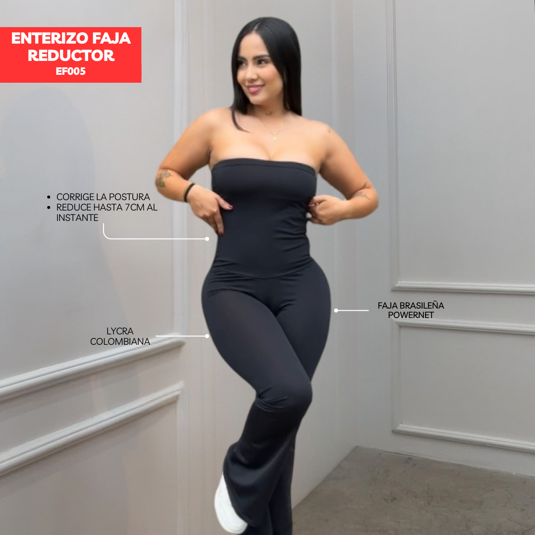 ENTERIZO CON FAJA REDUCTORA EF005 (STOCK FABRICA)